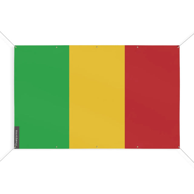 Drapeau mali 10 oeillets en plusieurs tailles (s) - pixelforma