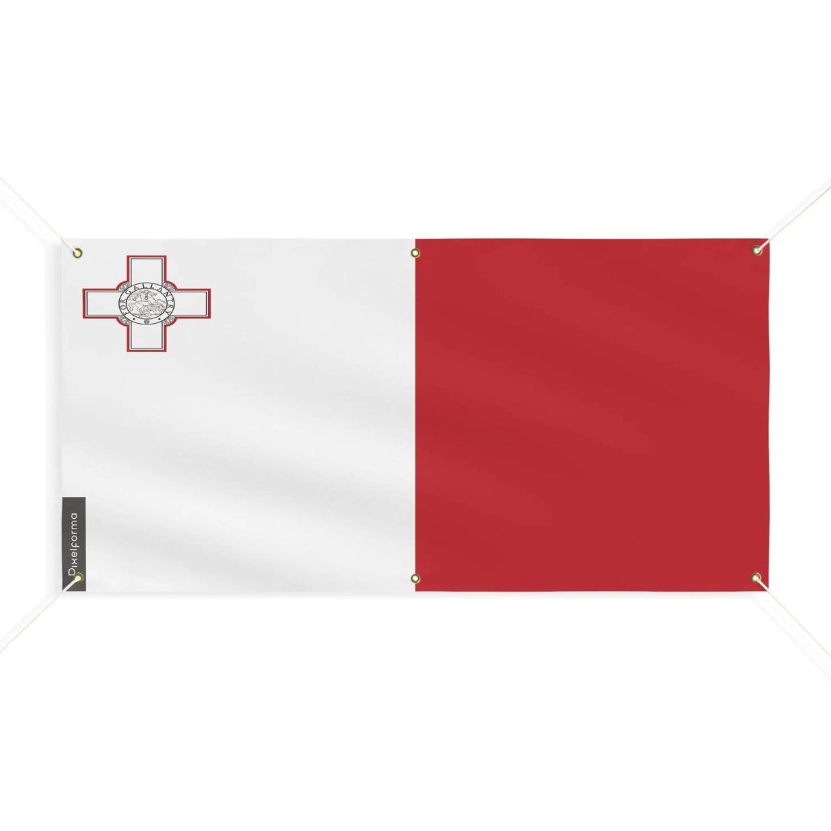 Drapeau malte polyester résistant aux intempéries œillets