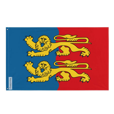 Drapeau manche france en polyester résistant œillets à gauche