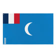 Drapeau mandat français de syrie polyester œillets à gauche