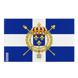 Drapeau marine marchande france polyester œillets à gauche