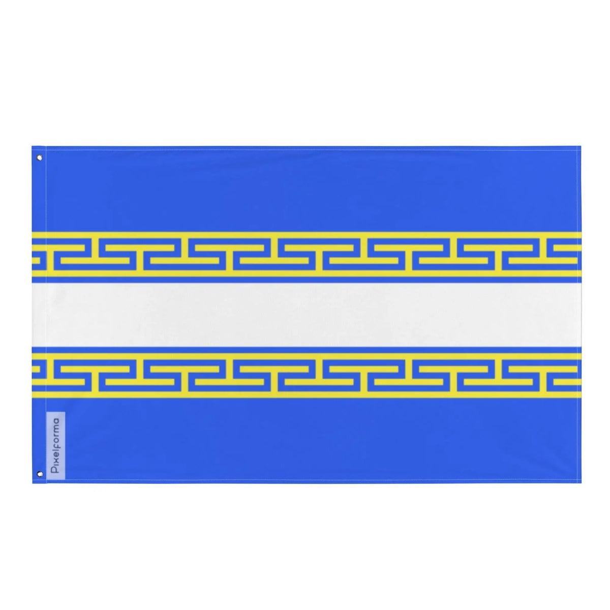 Durable polyester marl flag with grommets on the left – Pixelforma