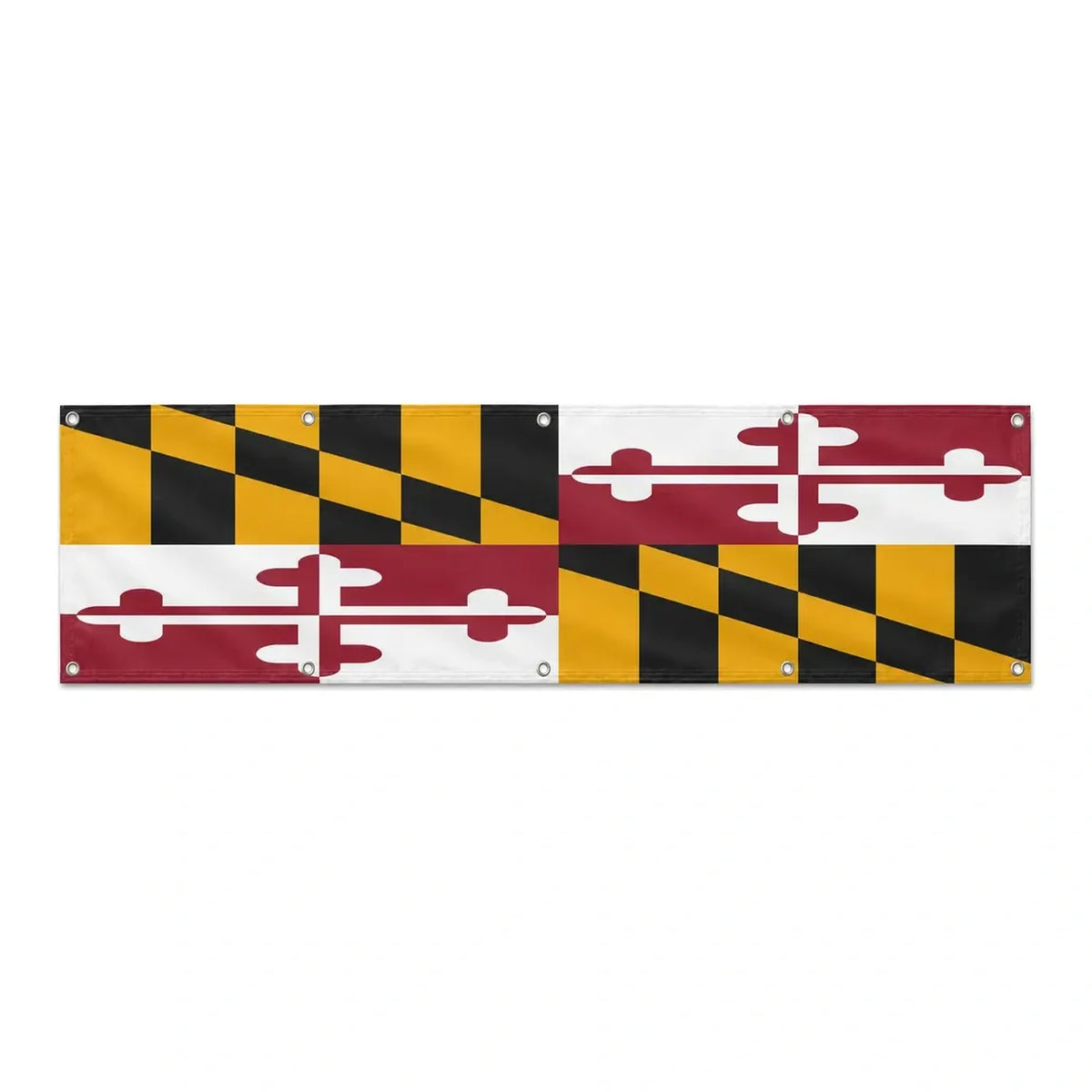 Drapeau du Maryland grand format XL en polyester avec dix œillets