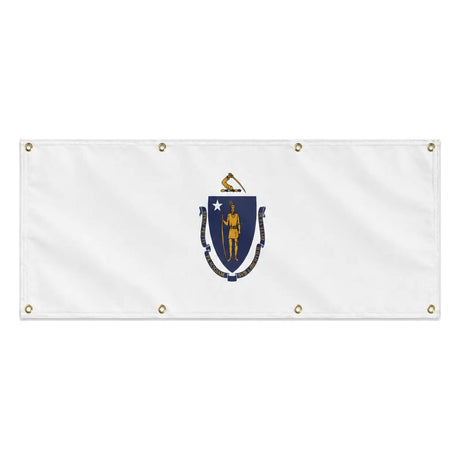 Drapeau massachusetts polyester résistant aux intempéries
