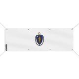 Drapeau massachusetts polyester résistant aux intempéries