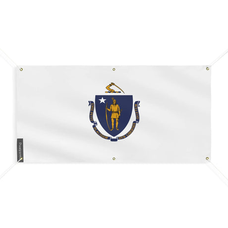 Drapeau massachusetts polyester résistant aux intempéries