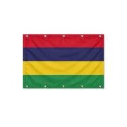 Drapeau de Maurice format S en polyester avec dix œillets