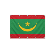 Drapeau de la Mauritanie format S en polyester avec dix œillets