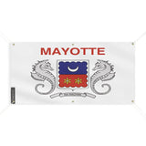 Drapeau mayotte polyester résistant avec œillets robustes