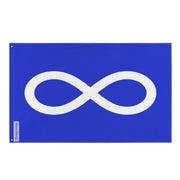 Drapeau métis polyester résistant œillets à gauche