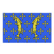 Drapeau meuse polyester résistant avec œillets à gauche