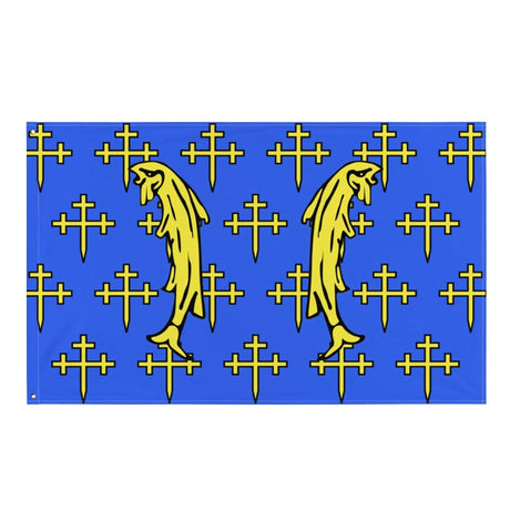 Drapeau meuse polyester résistant avec œillets à gauche