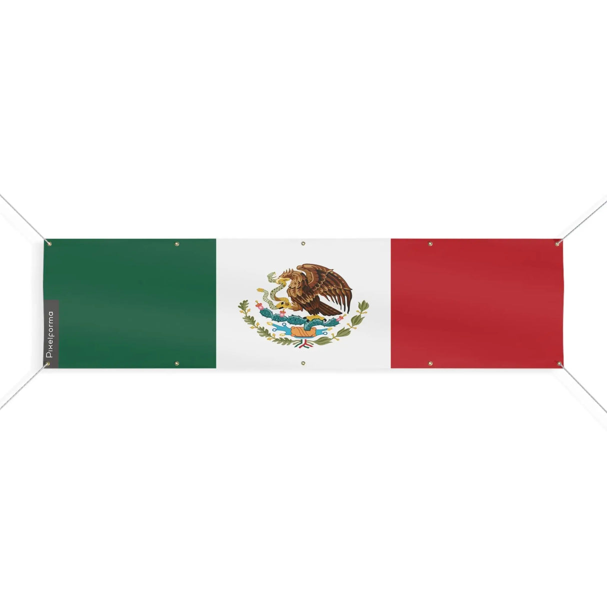 Drapeau mexique polyester résistant usage extérieur durable
