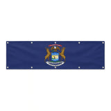 Drapeau du Michigan grand format XL en polyester avec dix œillets