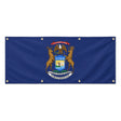 Drapeau michigan polyester résistant aux intempéries œillets