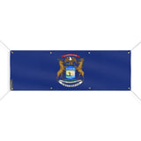 Drapeau michigan polyester résistant aux intempéries œillets
