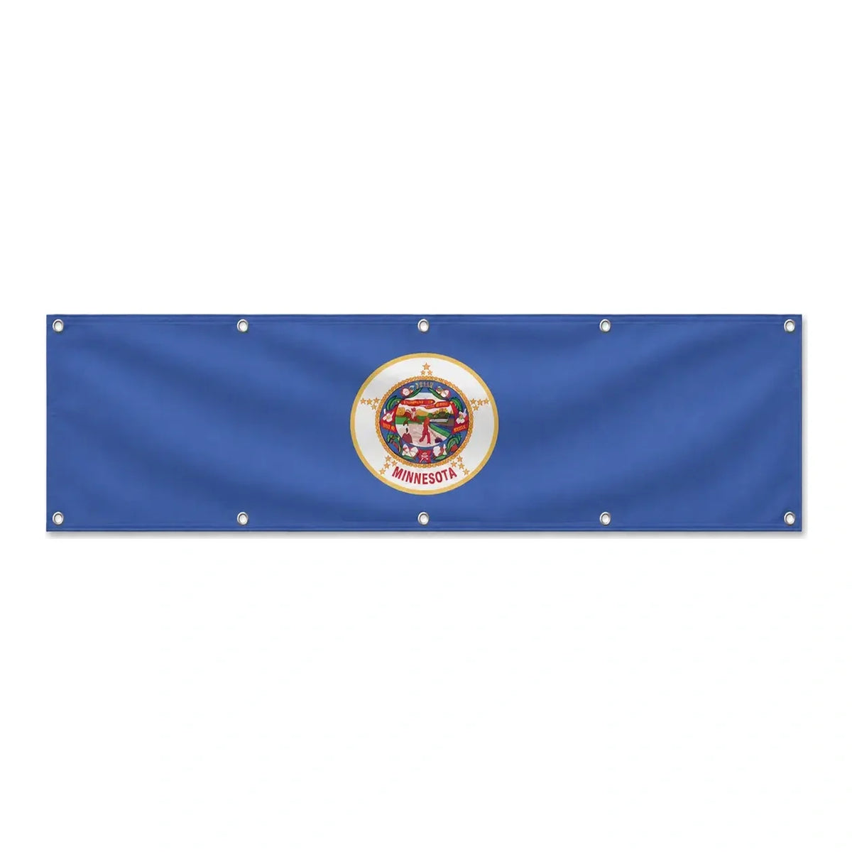 Drapeau du Minnesota grand format XL en polyester avec dix œillets