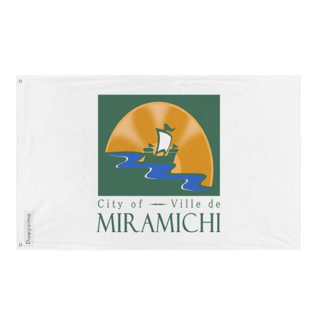 Drapeau Miramichi en plusieurs tailles 100 % polyester Imprimer avec Double ourlet - Pixelforma