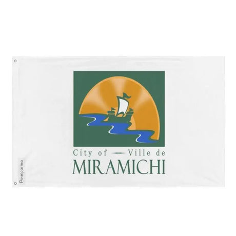 Drapeau miramichi polyester résistant avec œillets à gauche