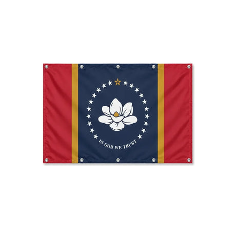 Drapeau du Mississippi format S en polyester avec dix œillets