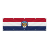 Drapeau du Missouri grand format XL en polyester avec dix œillets