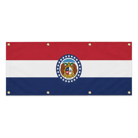 Drapeau missouri polyester résistant pour usage extérieur