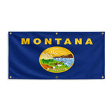 Drapeau montana polyester résistant aux intempéries 6 œillets