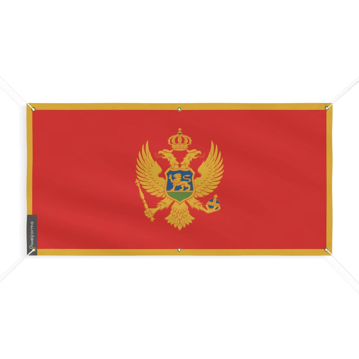 Drapeau monténégro polyester résistant aux intempéries