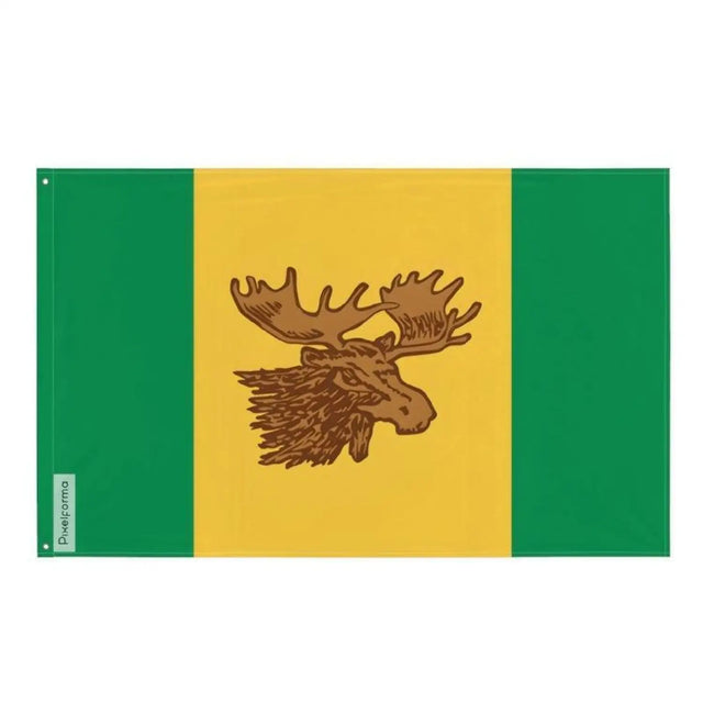 Drapeau moose jaw plusieurs tailles en polyester - pixelforma