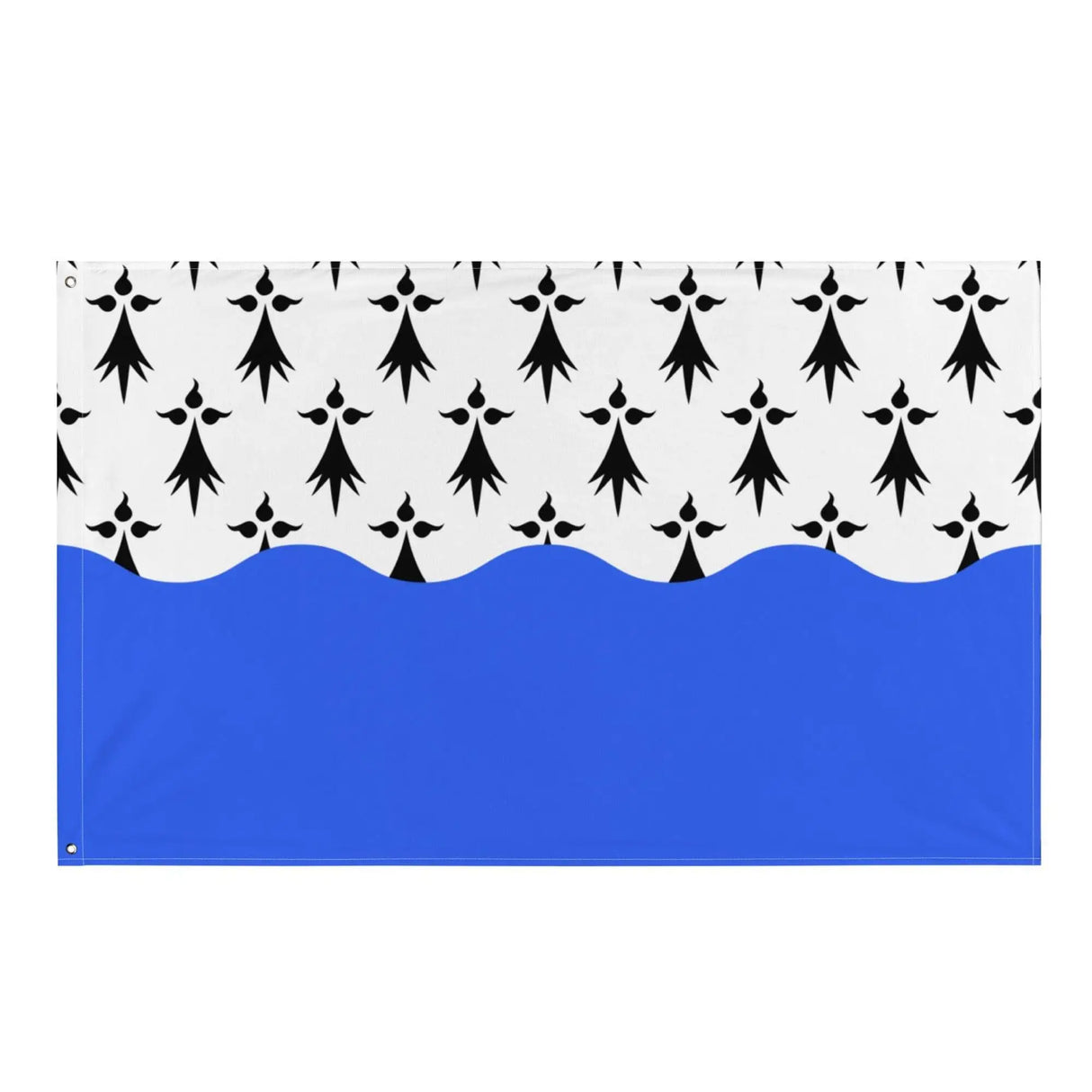 Drapeau morbihan polyester résistant avec œillets à gauche