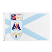 Drapeau mount pearl polyester résistant œillets à gauche
