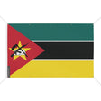 Drapeau mozambique en polyester résistant œillets renforcés