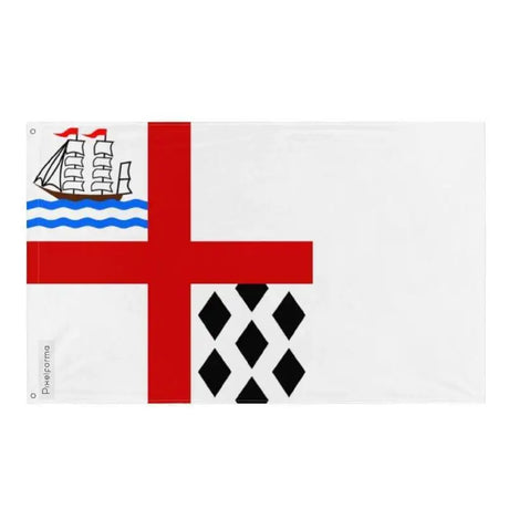 Drapeau nanaimo polyester résistant œillets à gauche