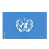 Drapeau nations unies polyester résistant œillets à gauche