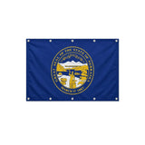 Drapeau du Nebraska format S en polyester avec dix œillets