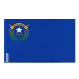 Drapeau nevada polyester résistant avec œillets à gauche