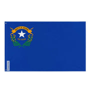 Drapeau nevada polyester résistant avec œillets à gauche