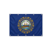 Drapeau du New Hampshire format S en polyester avec dix œillets