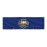 Drapeau du New Hampshire grand format XL en polyester avec dix œillets