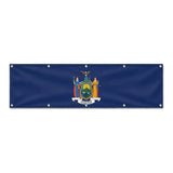 Drapeau de New York grand format XL en polyester avec dix œillets