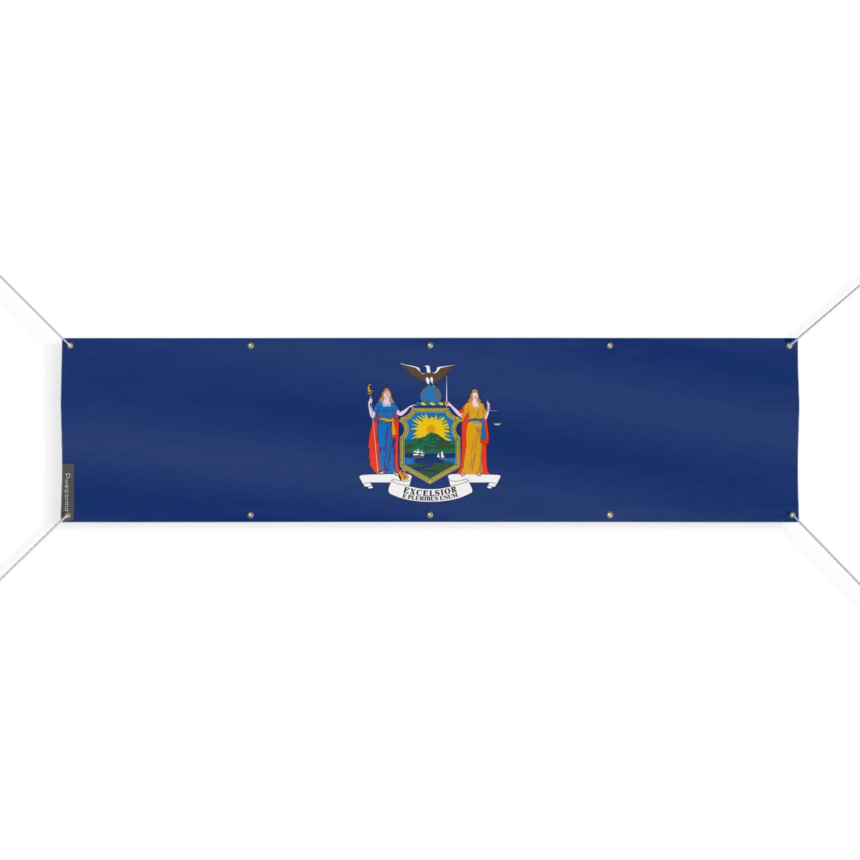 Drapeau new york polyester résistant aux intempéries œillets