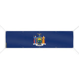 Drapeau new york polyester résistant aux intempéries œillets