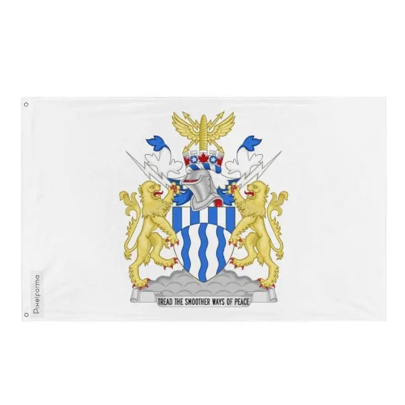 Drapeau niagara falls en polyester résistant œillets à gauche