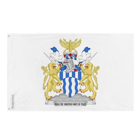 Drapeau niagara falls en polyester résistant œillets à gauche