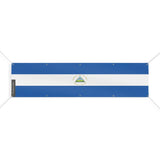 Drapeau nicaragua polyester résistant avec œillets robustes