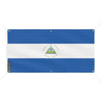 Drapeau nicaragua polyester résistant avec œillets robustes