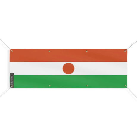 Drapeau niger polyester résistant pour usage extérieur