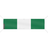 Drapeau nigeria polyester résistant multi-œillets extérieur