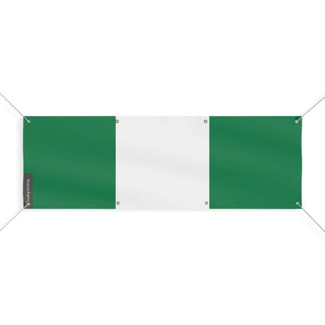 Drapeau nigeria polyester résistant pour extérieur durable