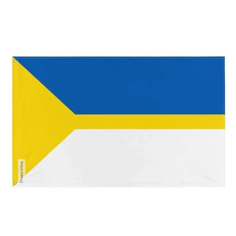 Drapeau Nijnevartovsk en plusieurs tailles 100 % polyester Imprimer avec Double ourlet - Pixelforma 